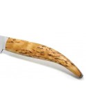 Birch wood folding knife by Amos Nunez