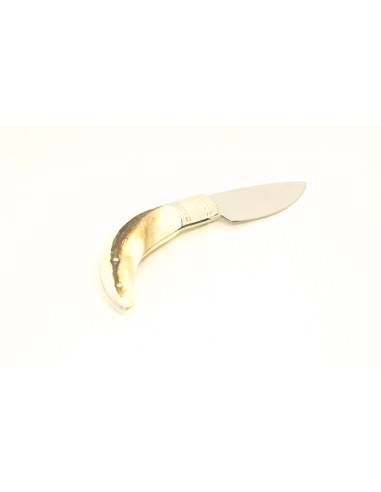 Warthog tusk handcrafted folding knife