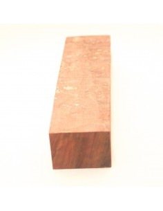 Orange maple stabilized wood block