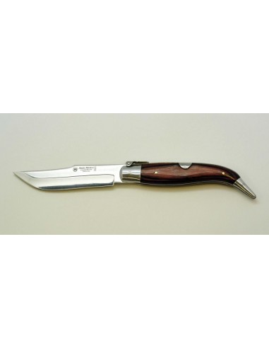 Typical Albacete folding knife, Coral pakawood, size 2
