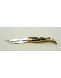 Typical Albacete folding knife, size 1, stag