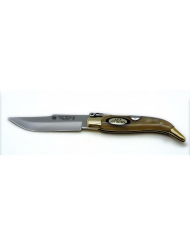 Typical Albacete folding knife, size 1, bull horn
